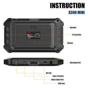 2021 OBDSTAR X300 MINI Chrysler Jeep Dodge IMMO Key and Mileage Programmer Supports Oil Reset