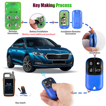 XHORSE XKXH01EN Universal Remote Key 4 Buttons for VVDI Key Tool English Version 10pcs/lot