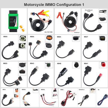 OBDSTAR MOTO IMMO Kits Motorcycle Full Adapters Configuration 1 for X300 DP Plus X300 Pro4