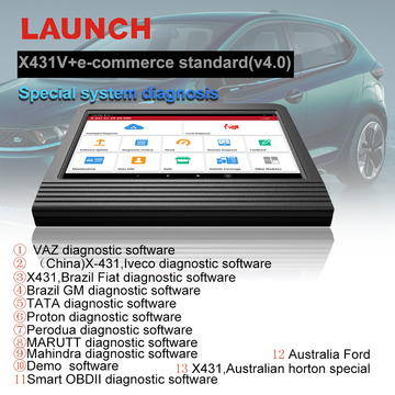 Launch X431 V+ 4.0 Wifi/Bluetooth 10.1inch Tablet Global Version 2 Years Update Online Ship from US/UK/EU