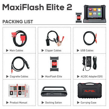 Autel Maxisys Elite II OBD2 Diagnostic Scanner Tool with MaxiFlash J2534 Same Hardware as MS909 Upgraded Version of Maxisys Elite