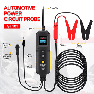 GODIAG GT101 PIRT Power Probe DC 6-40V Vehicles Electrical System Diagnosis/ Fuel Injector Cleaning and Testing